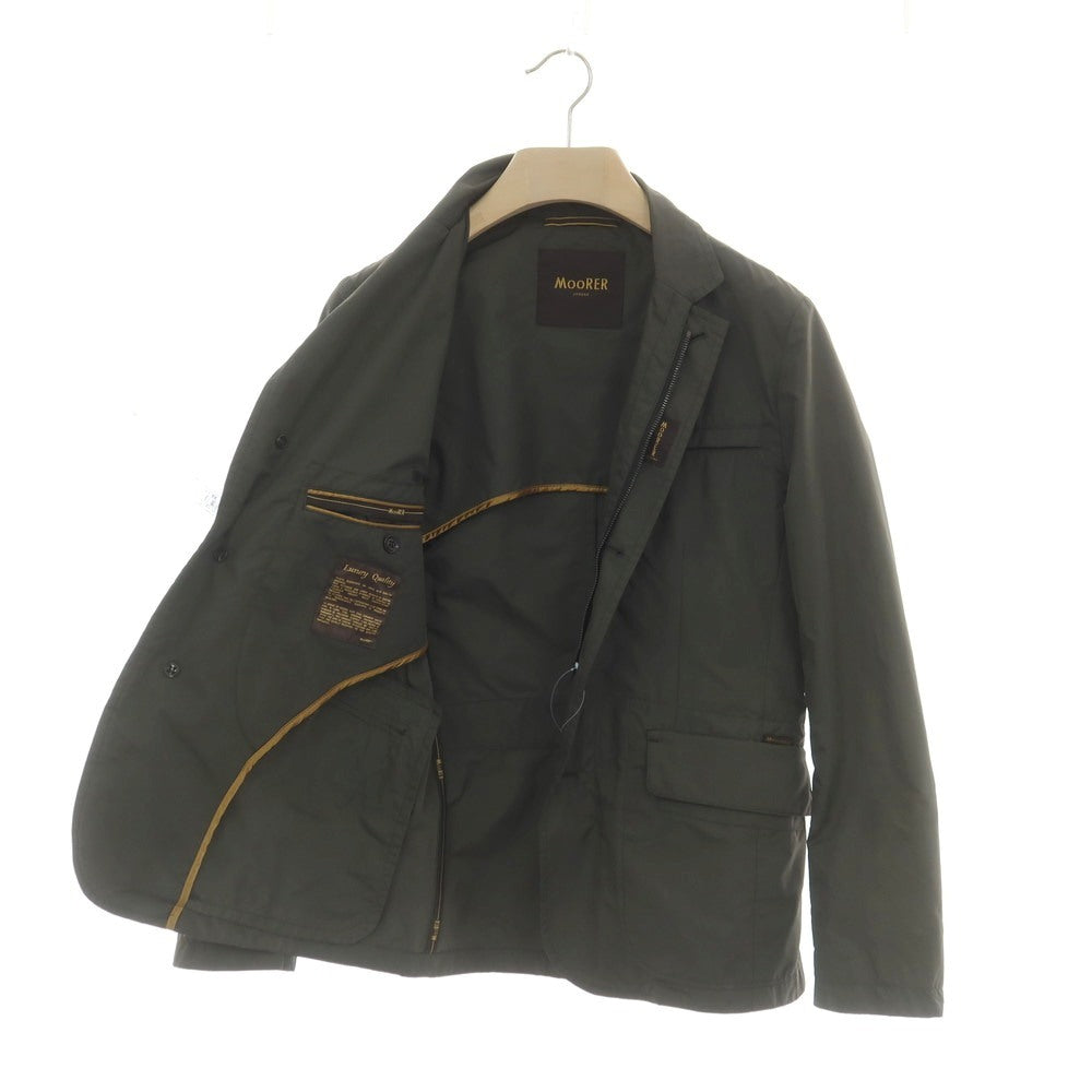【中古】ムーレー MOORER ポリエステル カジュアルジャケット ダークオリーブ【 42 】【 状態ランクB 】【 メンズ 】