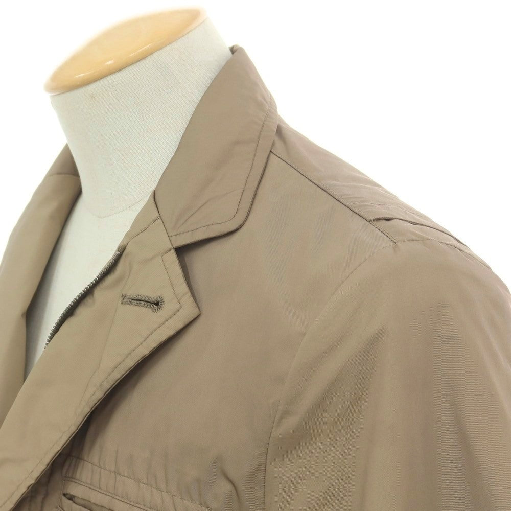 【中古】ムーレー MOORER ポリエステル カジュアルジャケット ダークベージュ【 サイズ46 】【 状態ランクC 】【 メンズ 】 [CPD]
