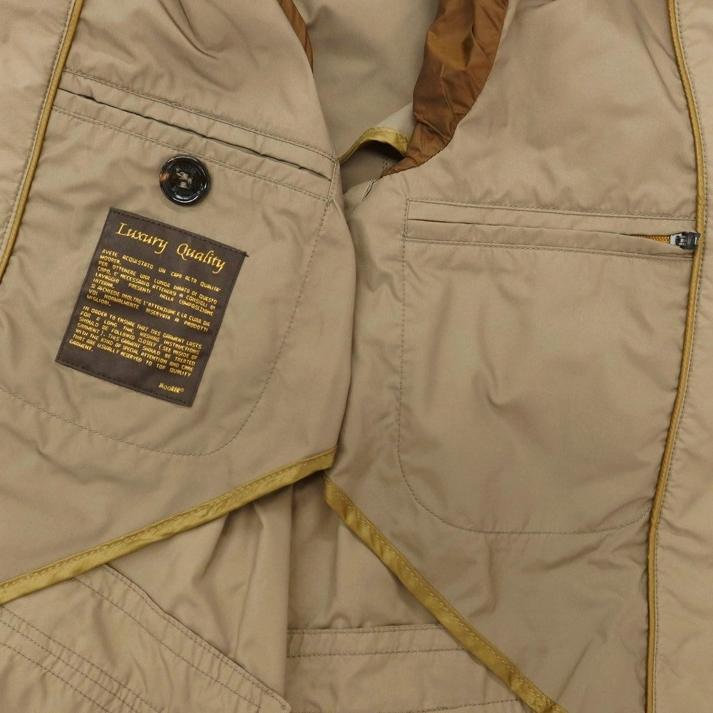 【中古】ムーレー MOORER ポリエステル カジュアルジャケット ダークベージュ【 サイズ46 】【 状態ランクC 】【 メンズ 】 [CPD]