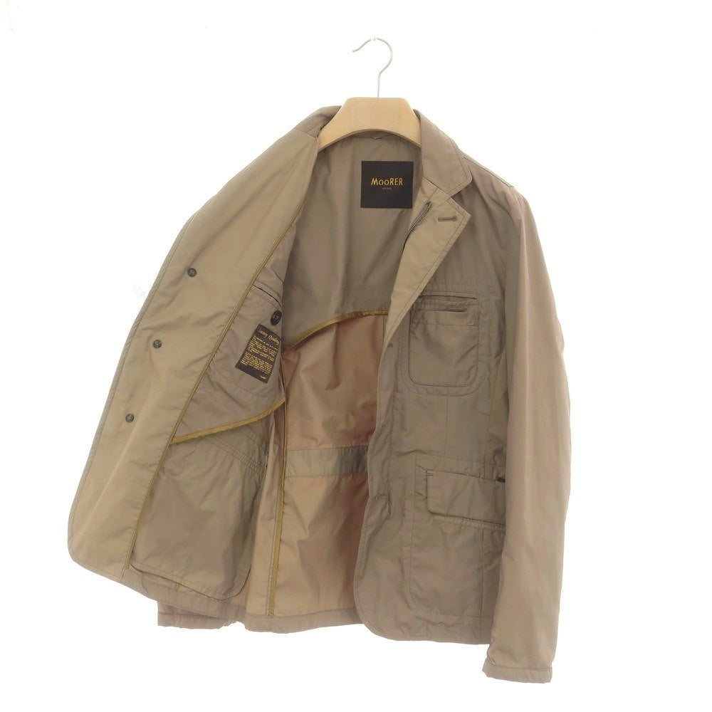 【中古】ムーレー MOORER ポリエステル カジュアルジャケット ダークベージュ【 サイズ46 】【 状態ランクC 】【 メンズ 】 [CPD]