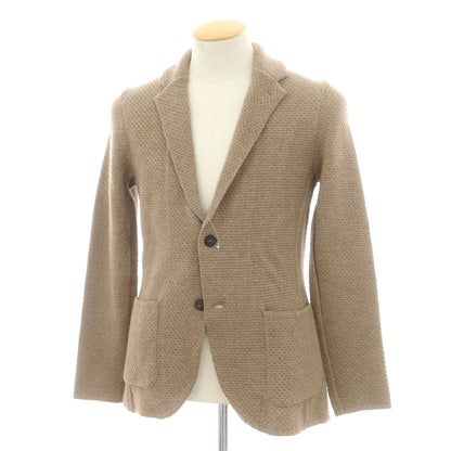 【中古】ラルディーニ LARDINI ウールアルパカ ニットジャケット アッシュブラウン【 XXS 】【 状態ランクA 】【 メンズ 】