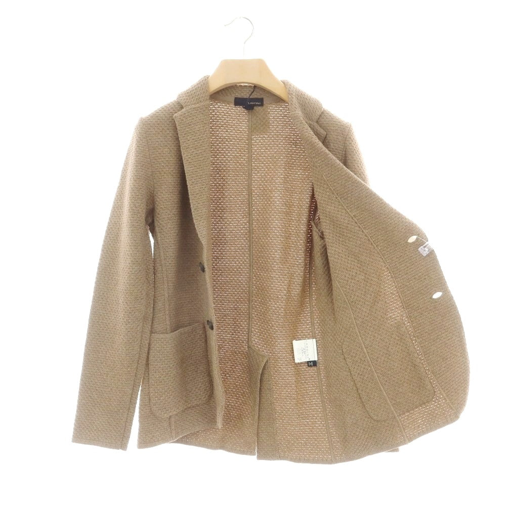 【中古】ラルディーニ LARDINI ウールアルパカ ニットジャケット アッシュブラウン【 XXS 】【 状態ランクA 】【 メンズ 】