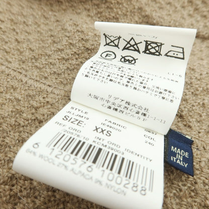 【中古】ラルディーニ LARDINI ウールアルパカ ニットジャケット アッシュブラウン【 XXS 】【 状態ランクA 】【 メンズ 】