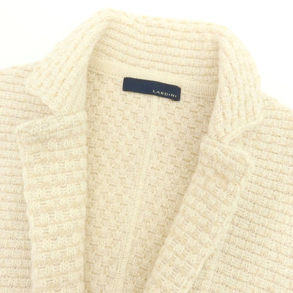 【中古】ラルディーニ LARDINI ウール ニットジャケット アイボリーxベージュ【 XXS 】【 状態ランクB 】【 メンズ 】