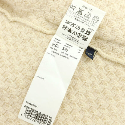 【中古】ラルディーニ LARDINI ウール ニットジャケット アイボリーxベージュ【 XXS 】【 状態ランクB 】【 メンズ 】