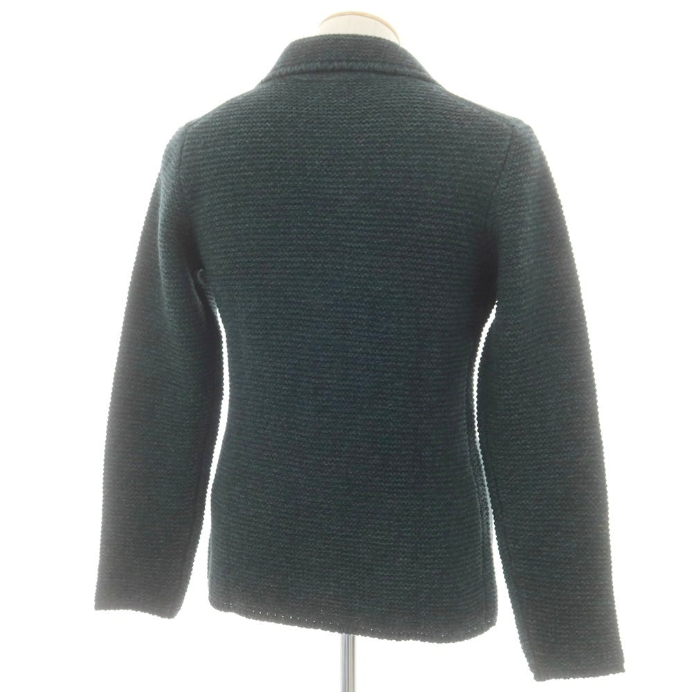 【中古】アルテア Altea ウールアクリル ニットジャケット ダークグリーンxグレー【 XS 】【 状態ランクA 】【 メンズ 】