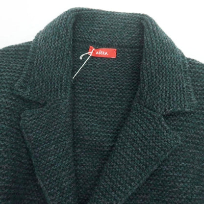【中古】アルテア Altea ウールアクリル ニットジャケット ダークグリーンxグレー【 XS 】【 状態ランクA 】【 メンズ 】