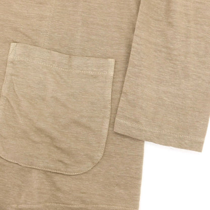 【中古】【未使用】ロベルトコリーナ ROBERTO COLLINA リネン ジャージー ニットジャケット ベージュ【 44 】【 状態ランクS 】【 メンズ 】