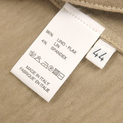 【中古】【未使用】ロベルトコリーナ ROBERTO COLLINA リネン ジャージー ニットジャケット ベージュ【 44 】【 状態ランクS 】【 メンズ 】