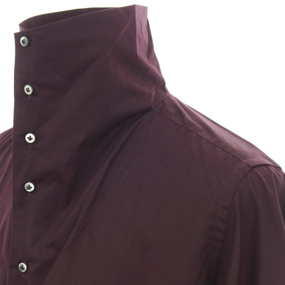 【中古】バグッタ Bagutta コットン カジュアルシャツ ダークパープル【サイズS】【 状態ランクA 】【 メンズ 】