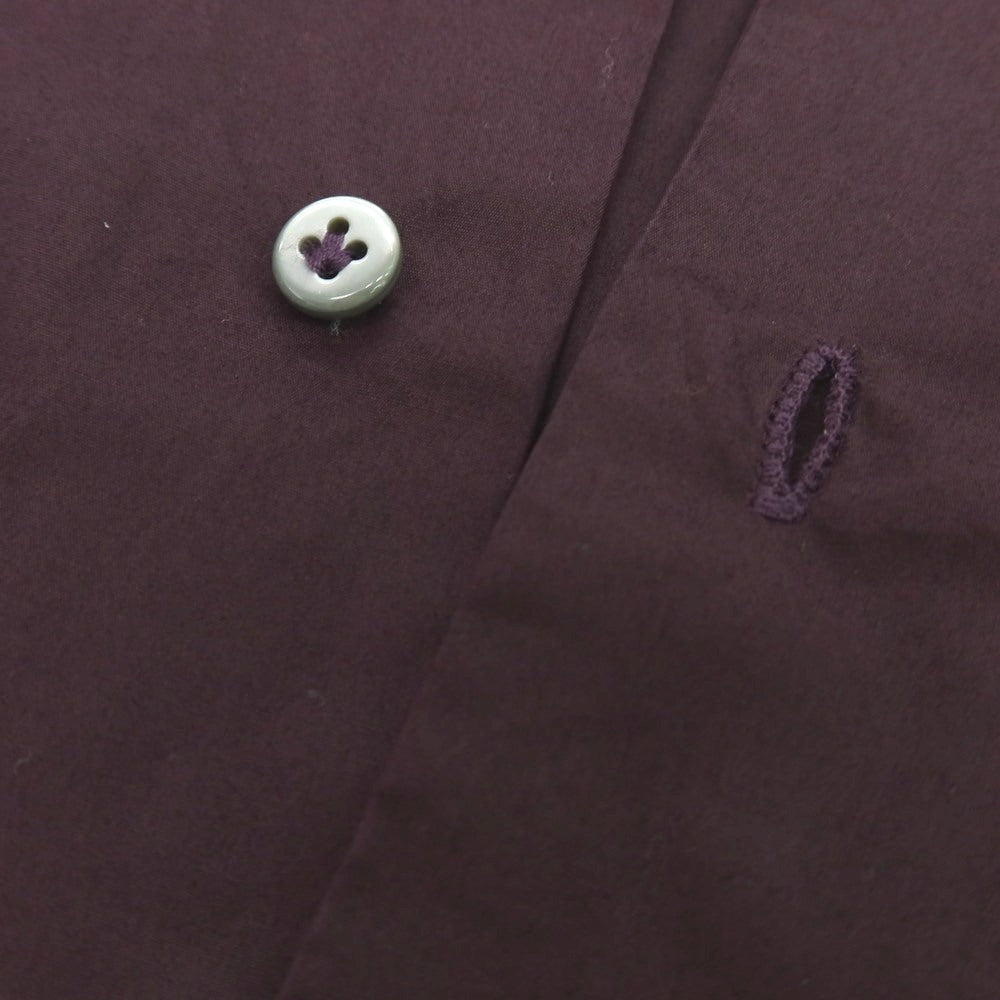 【中古】バグッタ Bagutta コットン カジュアルシャツ ダークパープル【サイズS】【 状態ランクA 】【 メンズ 】