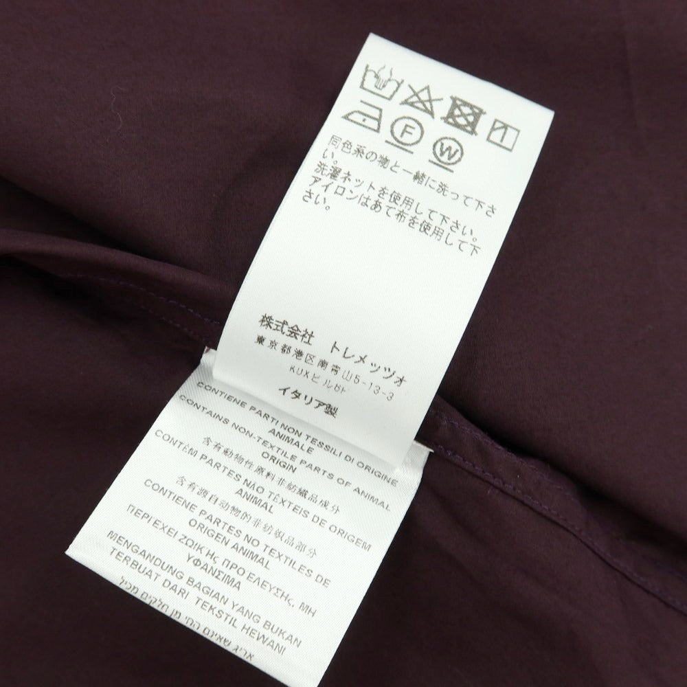 【中古】バグッタ Bagutta コットン カジュアルシャツ ダークパープル【サイズS】【 状態ランクA 】【 メンズ 】