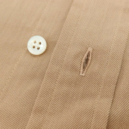 【中古】【未使用】ドレイクス DRAKES コットン ボタンダウン カジュアルシャツ ベージュ【サイズ38】【 状態ランクS 】【 メンズ 】