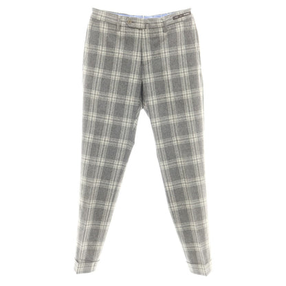 【中古】ピーティーゼロウーノ PT01 ウール カジュアルスラックスパンツ グレーxホワイト【 44 】【 状態ランクA 】【 メンズ 】