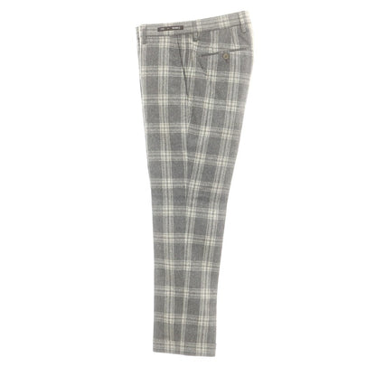 【中古】ピーティーゼロウーノ PT01 ウール カジュアルスラックスパンツ グレーxホワイト【 44 】【 状態ランクA 】【 メンズ 】