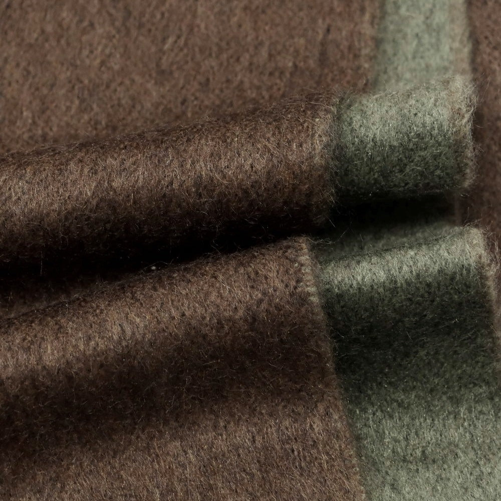 【中古】ピアチェンツァ PIACENZA シルクカシミヤ マフラー ブラウンxグリーン【 状態ランクA 】【 メンズ 】