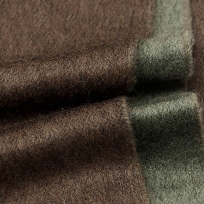 【中古】ピアチェンツァ PIACENZA シルクカシミヤ マフラー ブラウンxグリーン【 状態ランクA 】【 メンズ 】