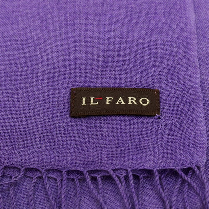 【中古】イルファーロバイルチアーノバルベラ ILFARO by LUCIANO BARBERA シルク系 グラデーション ストール パープルxホワイト【 状態ランクC 】【 メンズ 】