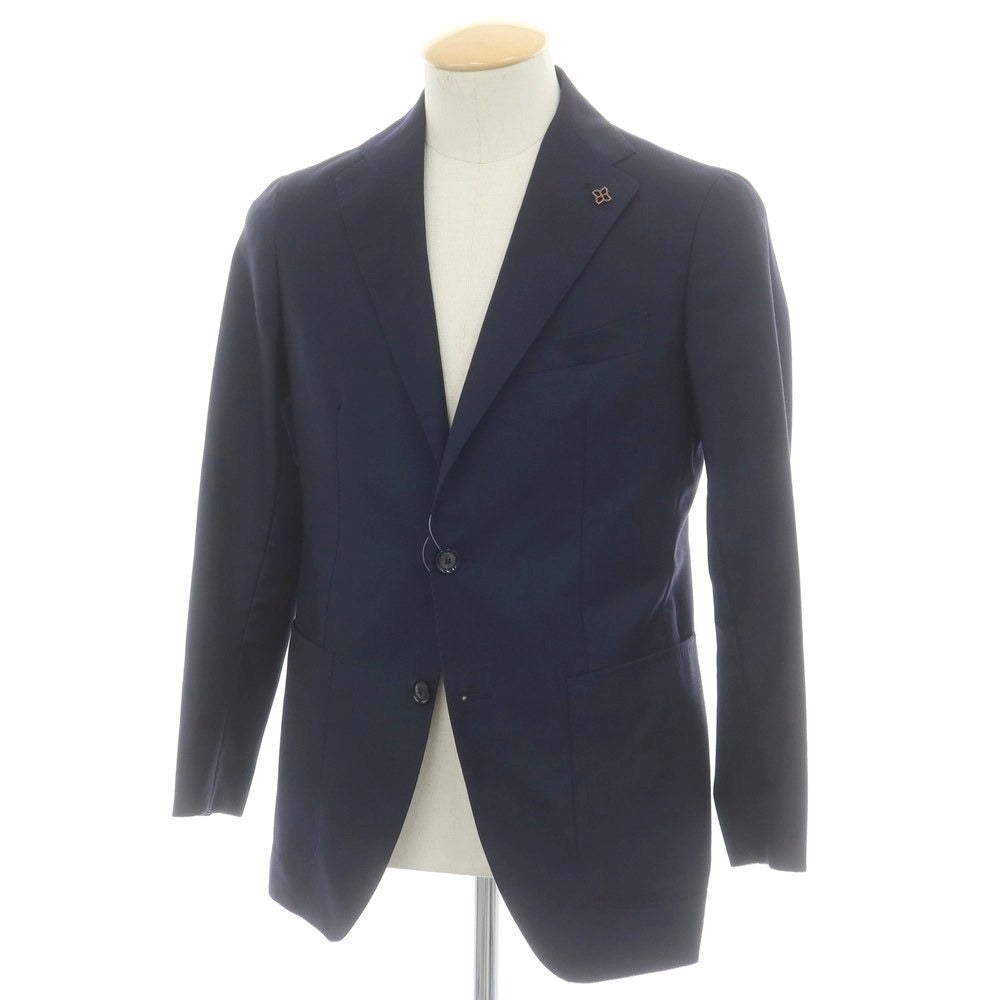 【中古】タリアトーレ TAGLIATORE ウール 2B テーラードジャケット ネイビー【 44 】【 状態ランクB 】【 メンズ 】