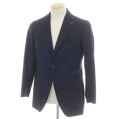 【中古】タリアトーレ TAGLIATORE ウール 2B テーラードジャケット ネイビー【 44 】【 状態ランクB 】【 メンズ 】