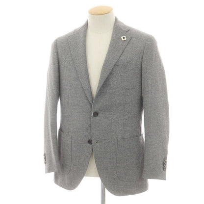 【中古】ラルディーニ LARDINI ウール テーラードジャケット グレー【 44 】【 状態ランクA 】【 メンズ 】
