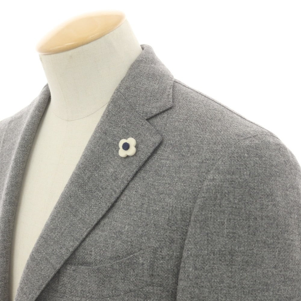 【中古】ラルディーニ LARDINI ウール テーラードジャケット グレー【 44 】【 状態ランクA 】【 メンズ 】