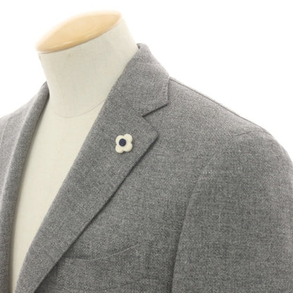 【中古】ラルディーニ LARDINI ウール テーラードジャケット グレー【 44 】【 状態ランクA 】【 メンズ 】