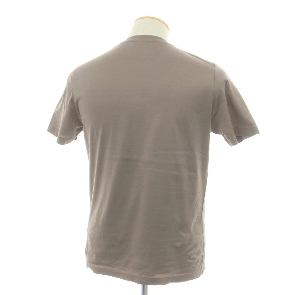 【中古】グランサッソ GRAN SASSO コットン ヘンリーネック 半袖Tシャツ アッシュブラウン【 44 】【 状態ランクB 】【 メンズ 】