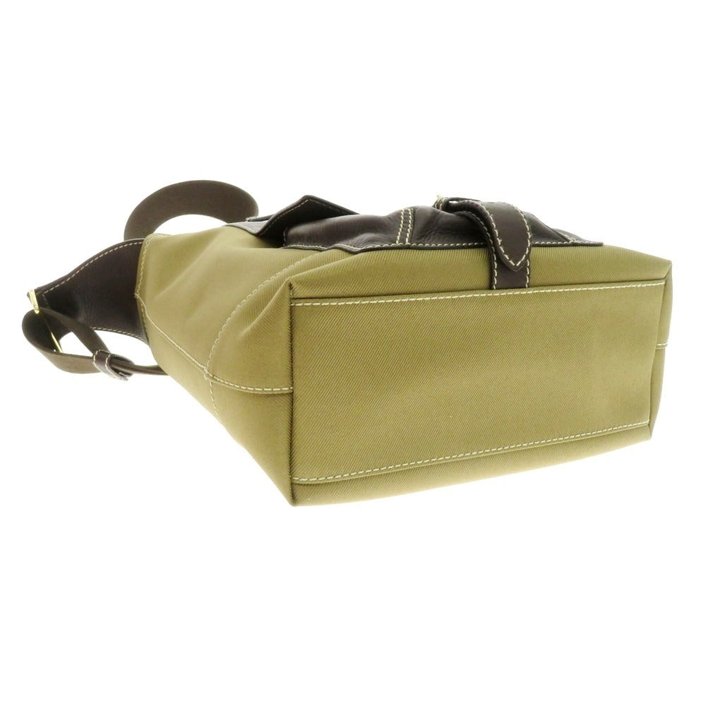 【中古】ハンティングワールド HUNTING WORLD サファリ キャンバス ショルダーバッグ ライトオーカー【 状態ランクB 】【 メンズ 】