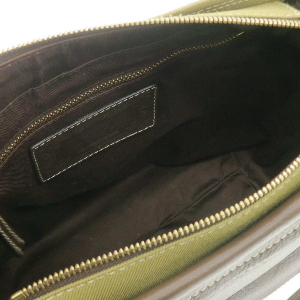 【中古】ハンティングワールド HUNTING WORLD サファリ キャンバス ショルダーバッグ ライトオーカー【 状態ランクB 】【 メンズ 】