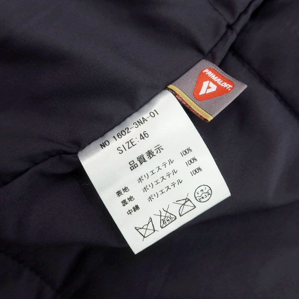 【中古】エアディム EADEM ポリエステル 中綿 チェスターフィールドコート ネイビー【 46 】【 状態ランクB 】【 メンズ 】