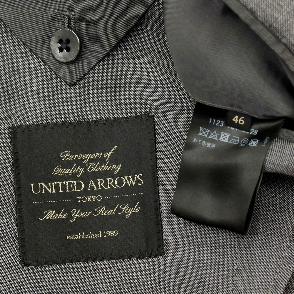 【中古】ユナイテッドアローズ UNITED ARROWS ウール 3つボタンスーツ グレー【サイズ46】【 状態ランクC 】【 メンズ 】
