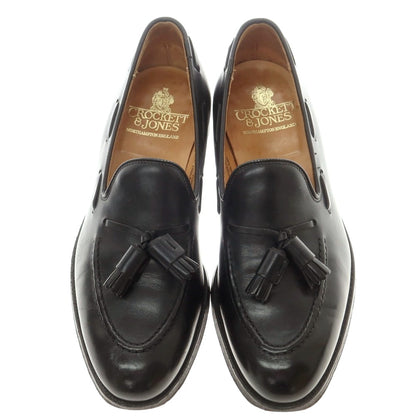 【中古】クロケットアンドジョーンズ CROCKETT&amp;JONES CAVENDISH2 タッセルローファー ブラック【 6 1/2E 】【 状態ランクB 】【 メンズ 】