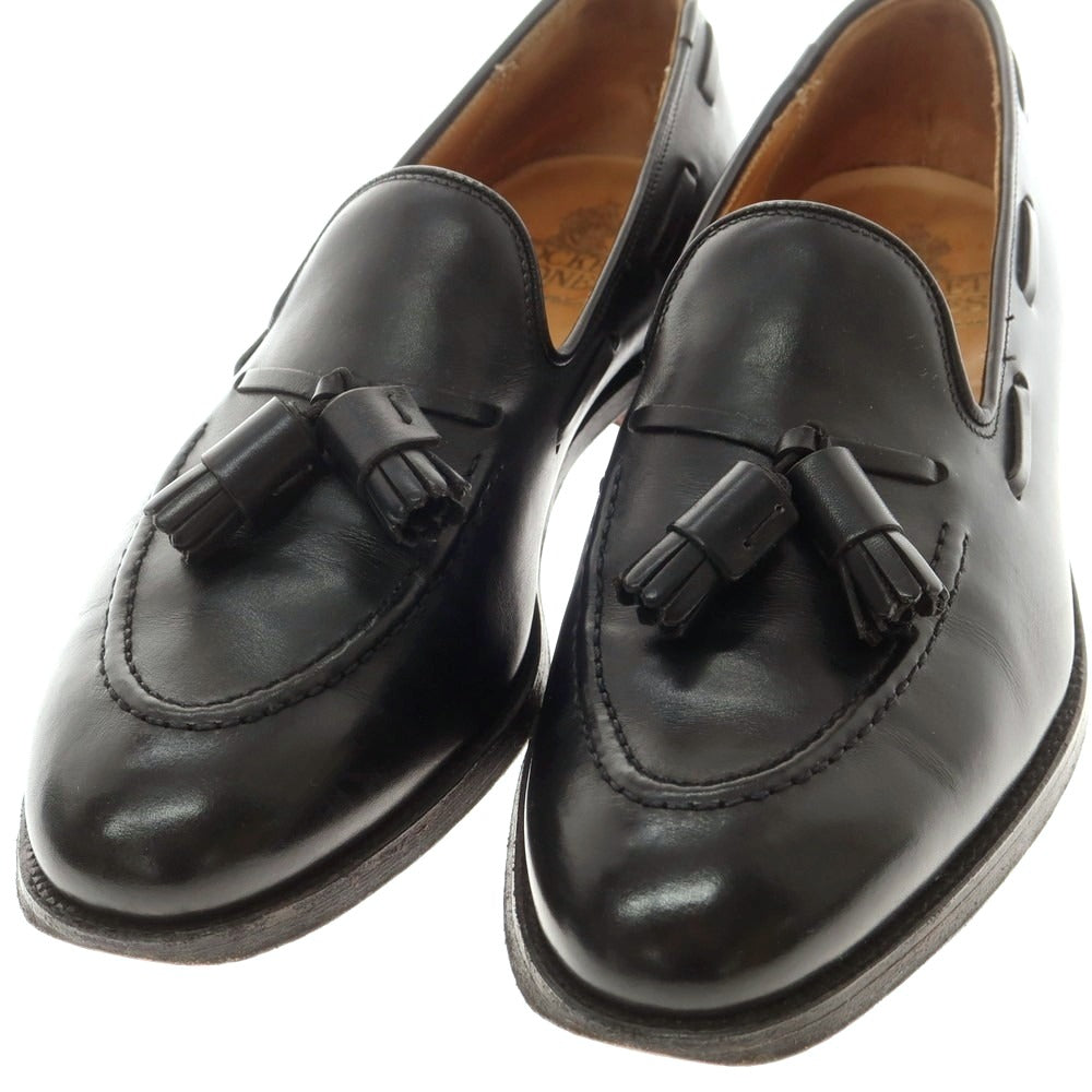 【中古】クロケットアンドジョーンズ CROCKETT&amp;JONES CAVENDISH2 タッセルローファー ブラック【 6 1/2E 】【 状態ランクB 】【 メンズ 】