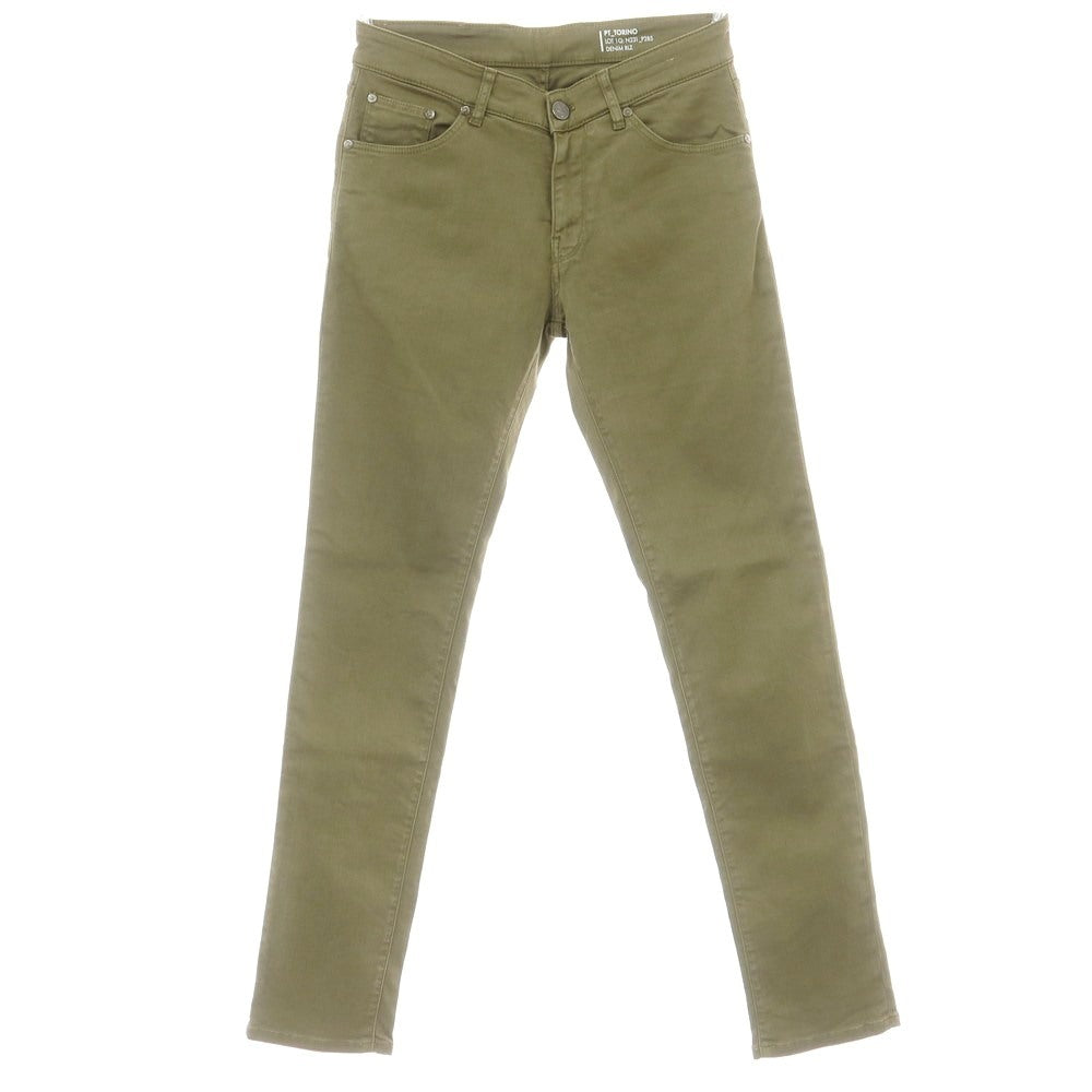【中古】ピーティートリノ デニム PT TORINO DENIM SWING ストレッチ リヨセルコットンポリエステル デニムパンツ オリーブ【 31 】【 状態ランクB 】【 メンズ 】
