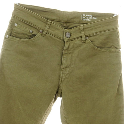 【中古】ピーティートリノ デニム PT TORINO DENIM SWING ストレッチ リヨセルコットンポリエステル デニムパンツ オリーブ【 31 】【 状態ランクB 】【 メンズ 】
