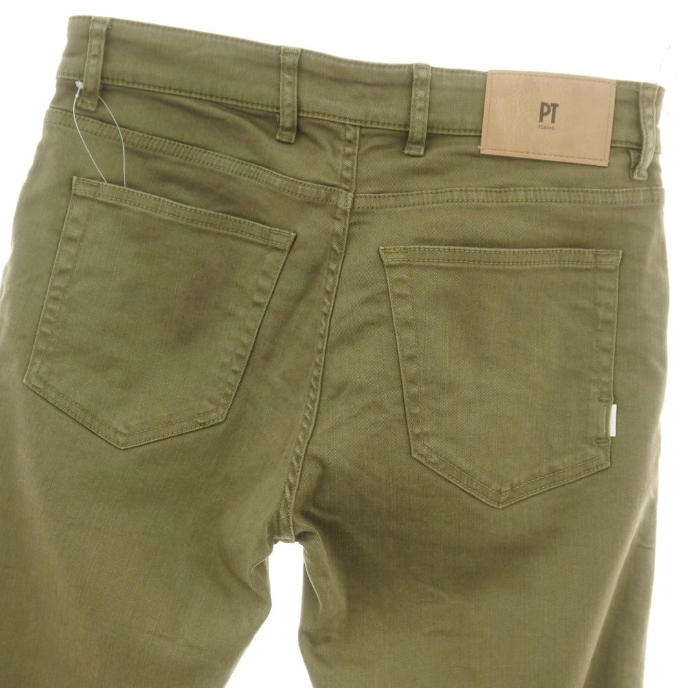 【中古】ピーティートリノ デニム PT TORINO DENIM SWING ストレッチ リヨセルコットンポリエステル デニムパンツ オリーブ【 31 】【 状態ランクB 】【 メンズ 】