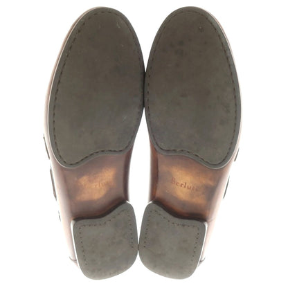 【中古】ベルルッティ Berluti カリグラフィ ローファー ブラウン【 7 1/2 】【 状態ランクB 】【 メンズ 】
