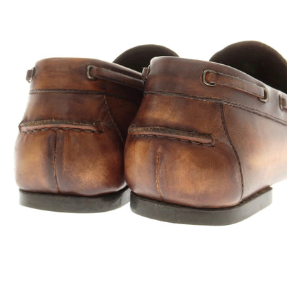 【中古】ベルルッティ Berluti カリグラフィ ローファー ブラウン【 7 1/2 】【 状態ランクB 】【 メンズ 】