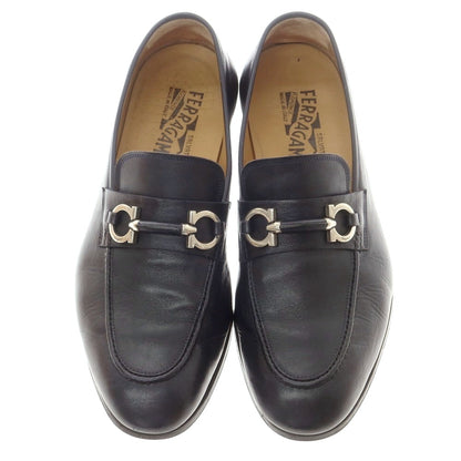 【中古】サルヴァトーレフェラガモ Salvatore Ferragamo ビットローファー ダークネイビー【 8 】【 状態ランクB 】【 メンズ 】