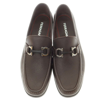 【中古】サルヴァトーレフェラガモ Salvatore Ferragamo ビットローファー ダークブラウン【 7 1/2 】【 状態ランクA 】【 メンズ 】