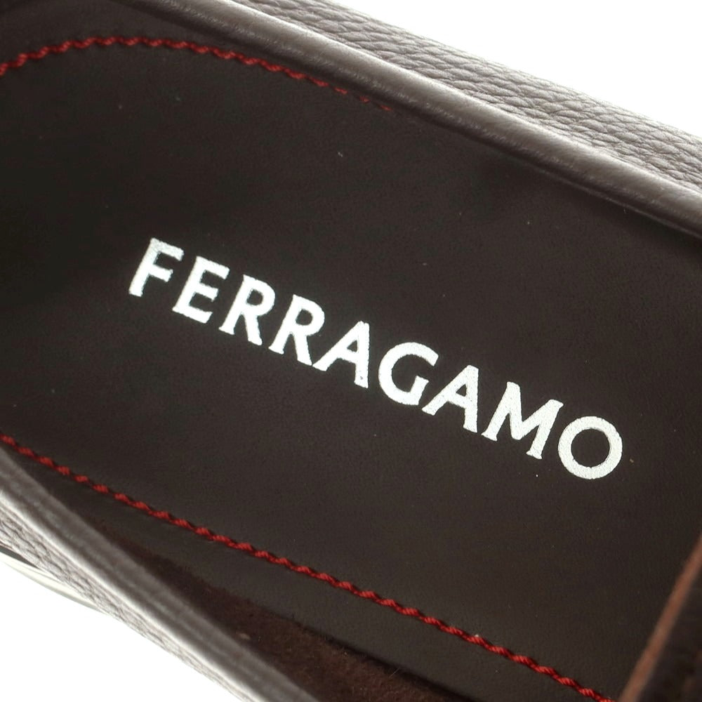 【中古】サルヴァトーレフェラガモ Salvatore Ferragamo ビットローファー ダークブラウン【 7 1/2 】【 状態ランクA 】【 メンズ 】