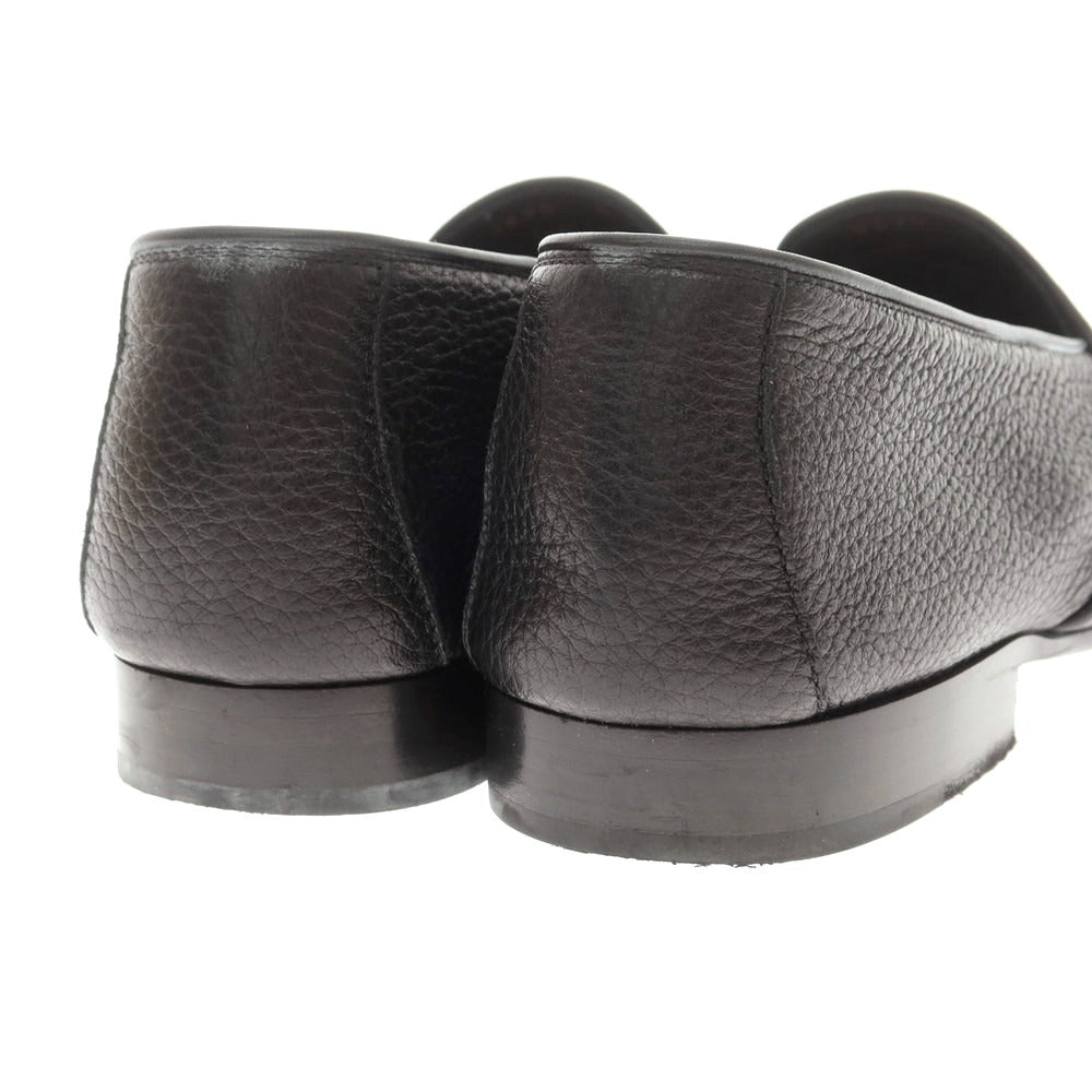 【中古】ジョンロブ John Lobb シュリンクレザー ローファー ブラック【 8 】【 状態ランクB 】【 メンズ 】