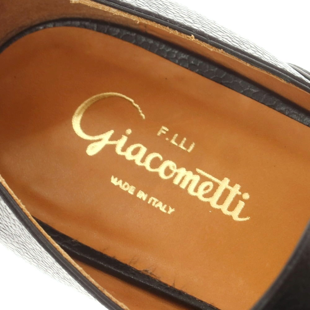 【中古】フラテッリジャコメッティ F.LLI Giacometti 型押しレザー グルカサンダル ブラック【 41 】【 状態ランクB 】【 メンズ 】