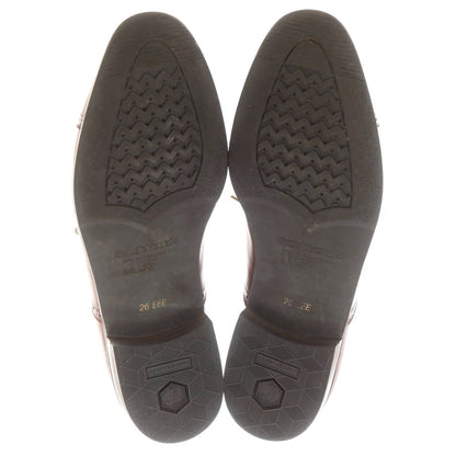 【中古】ジェオックス GEOX セミブローグ ドレスシューズ ブラウン【 26EEE 】【 状態ランクC 】【 メンズ 】