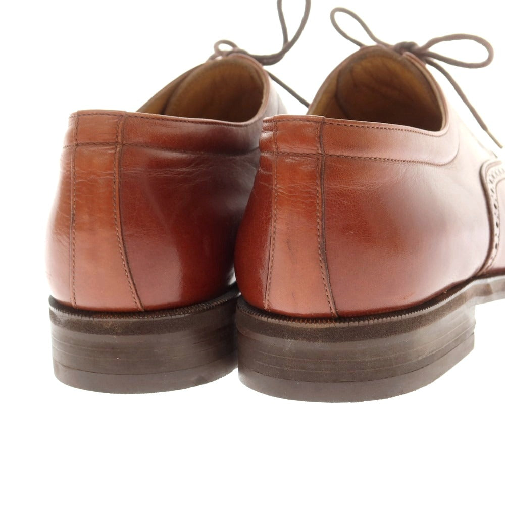 【中古】ジェオックス GEOX セミブローグ ドレスシューズ ブラウン【 26EEE 】【 状態ランクC 】【 メンズ 】