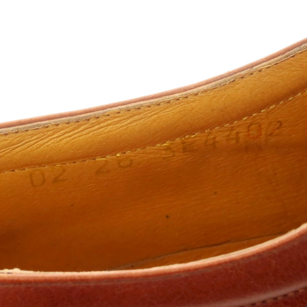 【中古】ジェオックス GEOX セミブローグ ドレスシューズ ブラウン【 26EEE 】【 状態ランクC 】【 メンズ 】