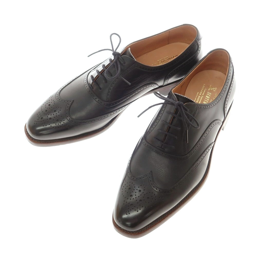 【中古】スコッチグレイン SCOTCH GRAIN ウイングチップ ドレスシューズ ブラック【 25EEE 】【 状態ランクA 】【 メンズ 】
