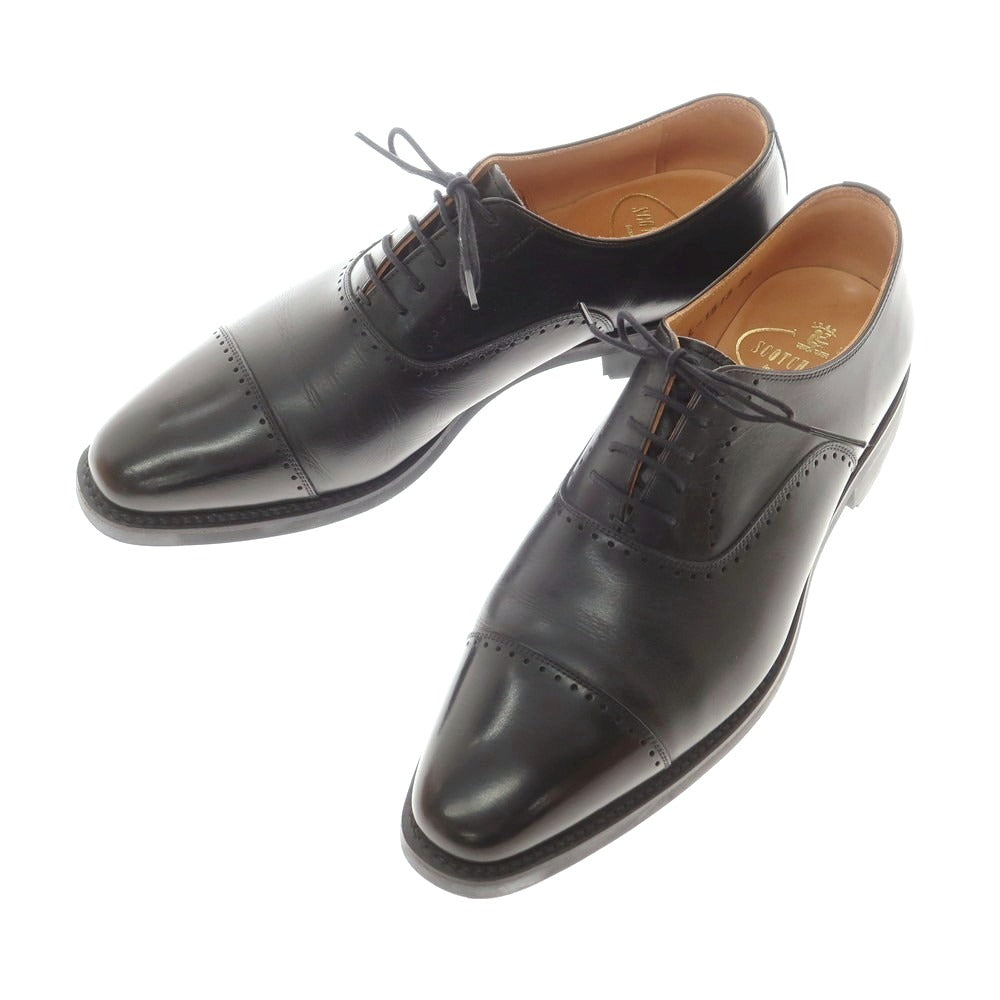 【中古】スコッチグレイン SCOTCH GRAIN ストレートチップ ドレスシューズ ブラック【 25 】【 状態ランクB 】【 メンズ 】
