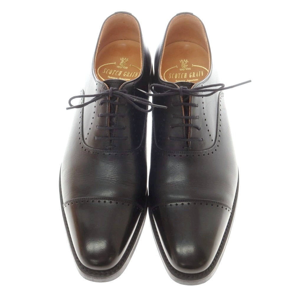 【中古】スコッチグレイン SCOTCH GRAIN ストレートチップ ドレスシューズ ブラック【 25 】【 状態ランクB 】【 メンズ 】